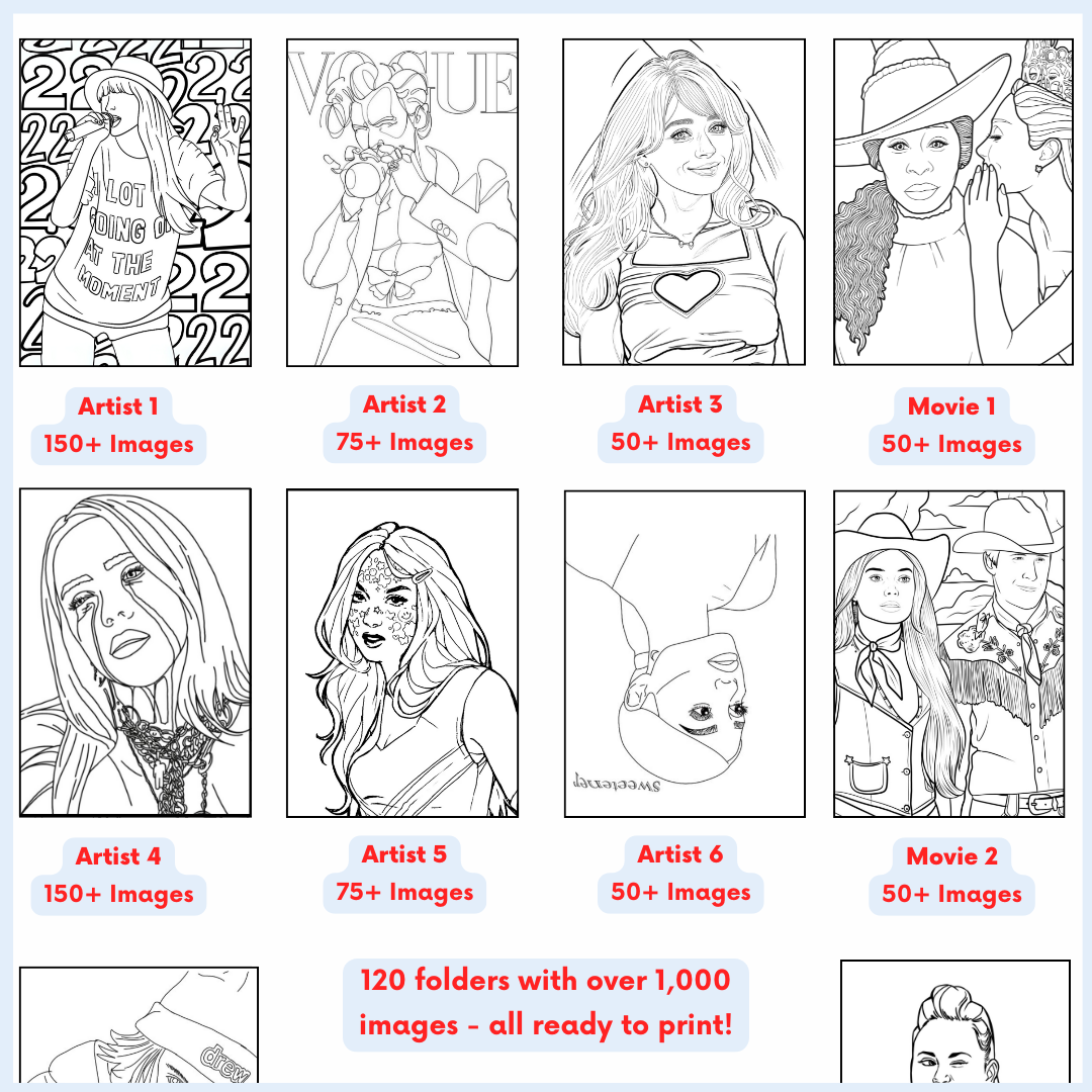 The Ultimate Pop Music Culture Colouring Book (Digital)