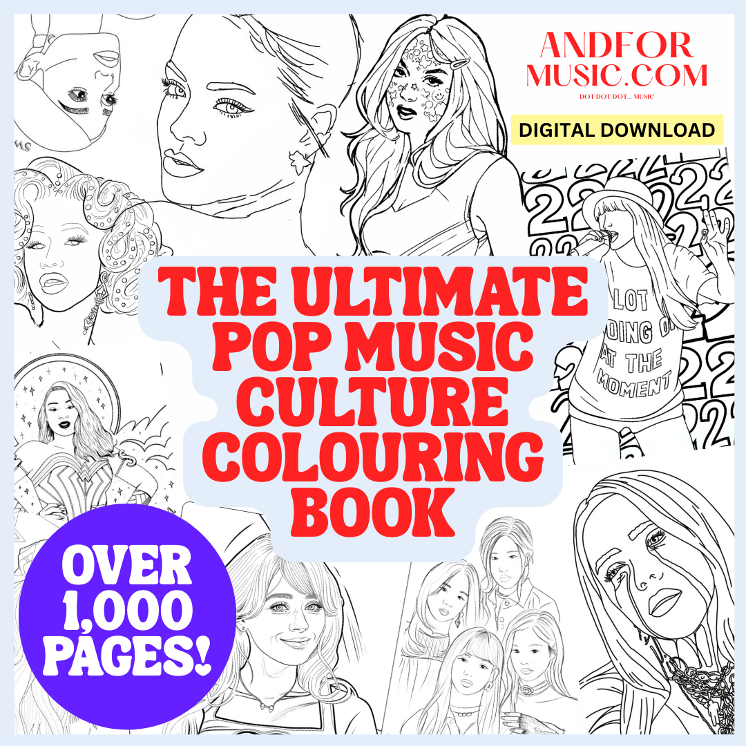 The Ultimate Pop Music Culture Colouring Book (Digital)
