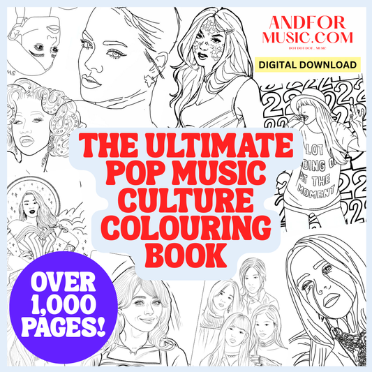 The Ultimate Pop Music Culture Colouring Book (Digital)